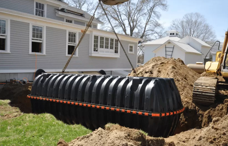Home 5 septic tank installation