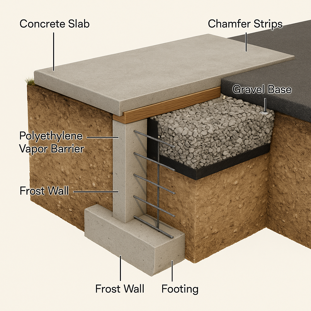 Excavation & Septic 1 cutaway of concrete septic installation