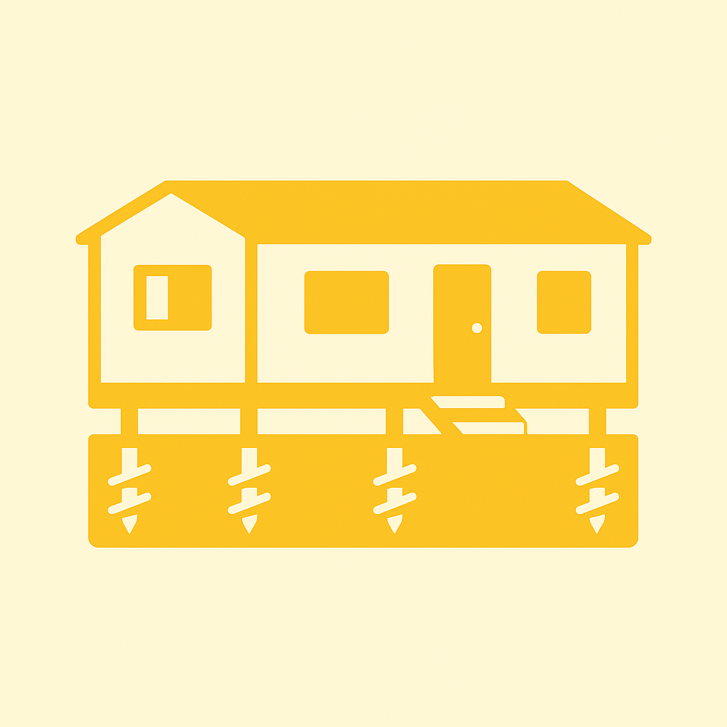 mobile home on screw helical piles