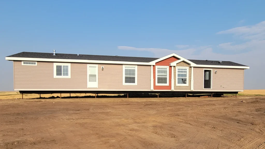 A Mobile Home On Screw Piles